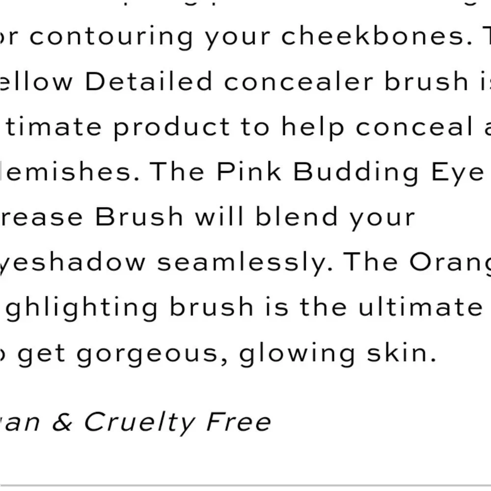 Revolution Beauty Neon Heat Makeup Brush Set‎ w/Pouch